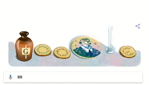 احتفال محرك البحث جوجل بـ العالم روبرت جوخ الذي له علامات بارزة في مجال الطب