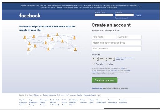 فيسبوك التسجيل من جديد facebook